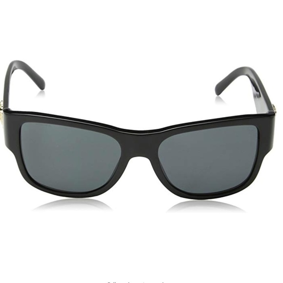 Versace Sunglasses Black w/ Gold Emblem